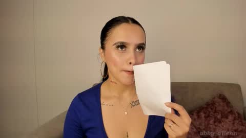 Snapshot of abbey_allen chatting on October 18, 11:27 pm Abbey IG abby allenn 04 December Online at I will be on vacation dont forget me See you soon online show from October 18, 11:27 pm