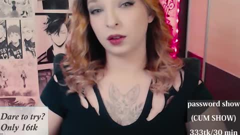 aliceriddle1 online show from March 2, 9:32 pm