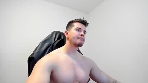 Snapshot of alphagodleatherking92 chatting on January 22, 8:07 am LeatherMaster online show from January 22, 8:07 am