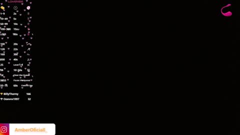 Snapshot of amberoficiall_ chatting on August 6, 11:50 pm amberoficiall_ online show from August 6, 11:50 pm