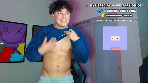 Snapshot of andersonstorm chatting on December 31, 6:16 am Anderson Storm online show from December 31, 6:16 am