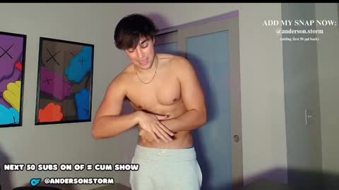 Snapshot of andersonstorm chatting on January 10, 1:32 am Anderson Storm online show from January 10, 1:32 am