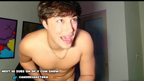 Snapshot of andersonstorm chatting on January 15, 3:00 am Anderson Storm online show from January 15, 3:00 am