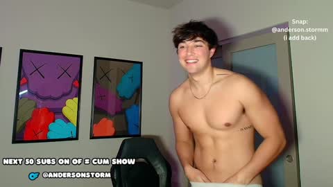 Snapshot of andersonstorm chatting on January 18, 2:36 am Anderson Storm online show from January 18, 2:36 am