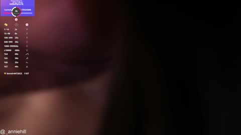 anniehillofficial_ online show from January 15, 10:57 pm