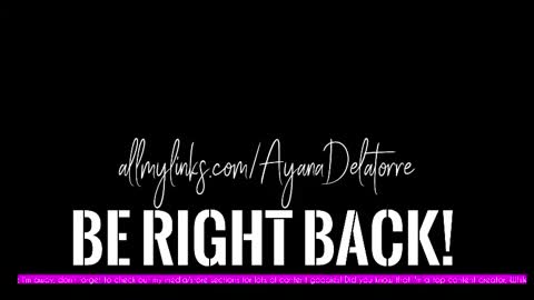 Snapshot of ayanadelatorre chatting on November 14, 9:46 pm Ayana Delatorre online show from November 14, 9:46 pm