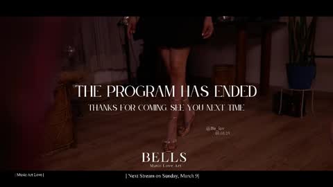 Snapshot of be_lov chatting on March 9, 2:50 am Call me Bells Next Stream on Wednesday Feb 26 online show from March 9, 2:50 am