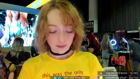 Snapshot of beckthetongue chatting on June 26, 10:58 pm Beck the tongue online show from June 26, 10:58 pm