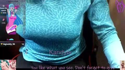 Snapshot of blkandy23 chatting on October 4, 1:36 am Kandyts online show from October 4, 1:36 am