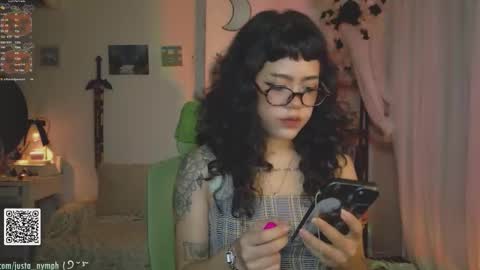   Im Nym  Justa nymph on twitter and IG online show from October 11, 2:33 am