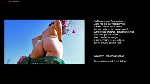 Snapshot of chanalephaz chatting on January 16, 12:45 am Rebecca online show from January 16, 12:45 am