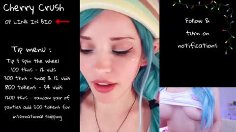 Snapshot of cherrycrush chatting on November 17, 9:31 pm Cherry Crush online show from November 17, 9:31 pm