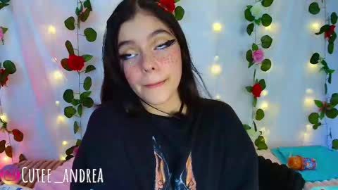 Snapshot of cutee_andrea chatting on October 28, 3:21 am Andrea 3 online show from October 28, 3:21 am