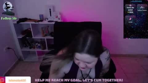 Snapshot of destroyall420 chatting on February 9, 8:02 pm Lola Bdsm and fries online show from February 9, 8:02 pm