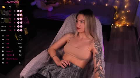 Snapshot of dreamaise chatting on December 3, 10:18 pm Mary pvt open use pink and blue app lovense online show from December 3, 10:18 pm