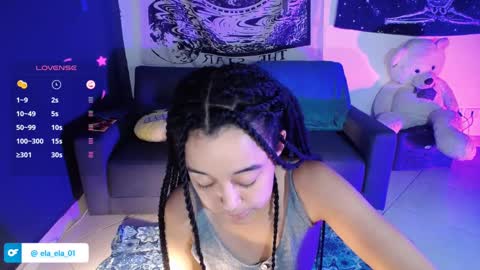 Snapshot of ela_0 chatting on January 21, 11:35 am Ela Help me reach 100 thumbs up online show from January 21, 11:35 am