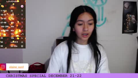 Snapshot of elaine_sun chatting on December 15, 7:24 am Elaine eli online show from December 15, 7:24 am