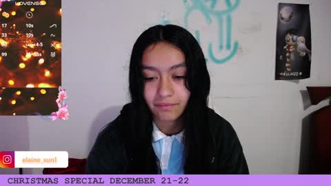 Snapshot of elaine_sun chatting on December 19, 12:13 am Elaine eli online show from December 19, 12:13 am