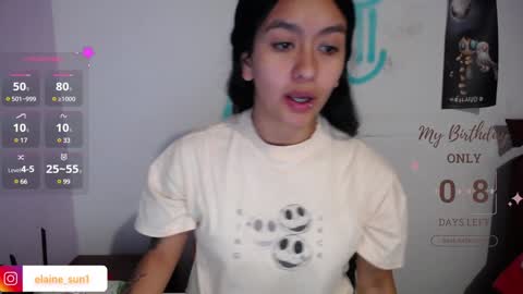 Snapshot of elaine_sun chatting on January 19, 3:18 am Elaine eli online show from January 19, 3:18 am