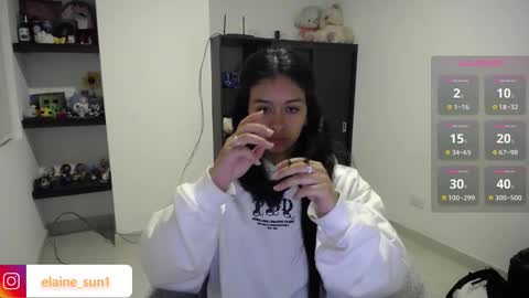Snapshot of elaine_sun chatting on September 24, 3:10 am Elaine eli online show from September 24, 3:10 am