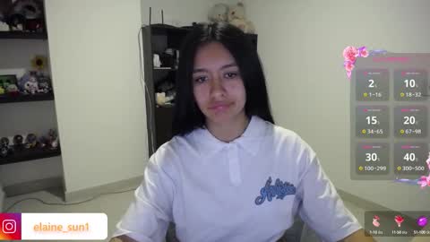 Snapshot of elaine_sun chatting on October 9, 3:37 am Elaine eli online show from October 9, 3:37 am