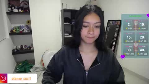 Snapshot of elaine_sun chatting on December 4, 3:38 am Elaine eli online show from December 4, 3:38 am