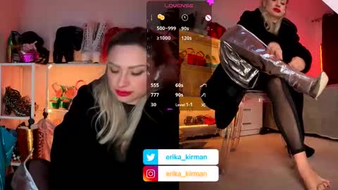 Erika      online show from January 15, 2:32 pm