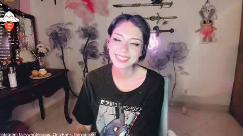 Snapshot of fairywhore chatting on February 11, 7:23 am Jackie Cosplayer online show from February 11, 7:23 am