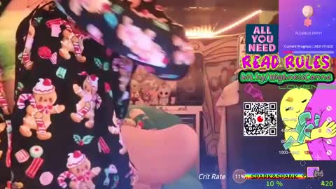 Snapshot of highnesscanna chatting on December 31, 9:21 am HiGHNESS CANNA online show from December 31, 9:21 am