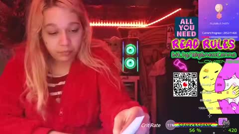 Snapshot of highnesscanna chatting on January 4, 6:09 am HiGHNESS CANNA online show from January 4, 6:09 am