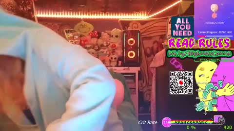 Snapshot of highnesscanna chatting on January 7, 2:31 am HiGHNESS CANNA online show from January 7, 2:31 am