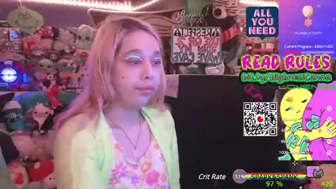 Snapshot of highnesscanna chatting on January 15, 1:12 am HiGHNESS CANNA online show from January 15, 1:12 am