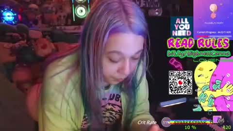 Snapshot of highnesscanna chatting on January 19, 7:04 pm HiGHNESS CANNA online show from January 19, 7:04 pm