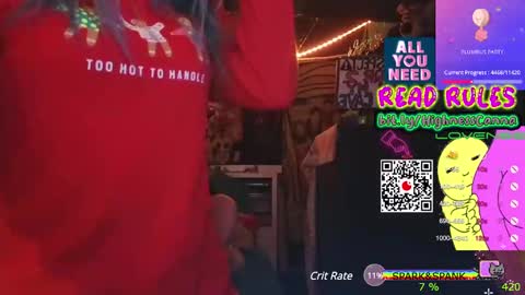 Snapshot of highnesscanna chatting on January 20, 10:37 pm HiGHNESS CANNA online show from January 20, 10:37 pm