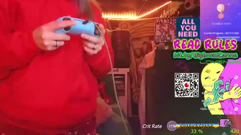 Snapshot of highnesscanna chatting on January 21, 4:43 am HiGHNESS CANNA online show from January 21, 4:43 am