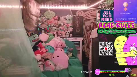 Snapshot of highnesscanna chatting on February 13, 9:09 am HiGHNESS CANNA online show from February 13, 9:09 am