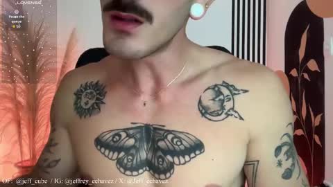 Snapshot of jeff_cube chatting on November 23, 2:33 am Jeff and Mugi Independent model online show from November 23, 2:33 am