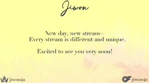 Jiwon online show from April 20, 9:49 pm