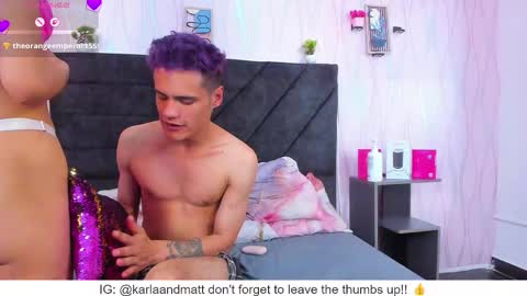 Snapshot of karlaandmatt chatting on February 20, 6:26 am karlaandmatt online show from February 20, 6:26 am