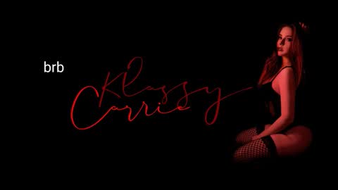 Snapshot of klassy_carrie chatting on November 29, 9:07 pm I am real and klassy.. online show from November 29, 9:07 pm