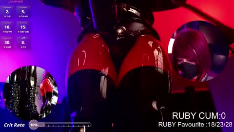 Latex Ruby online show from April 14, 2:17 am