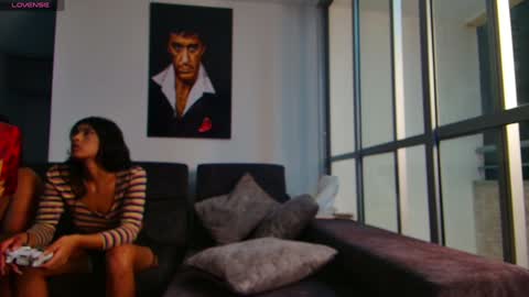 Snapshot of latin_couple77 chatting on January 10, 8:18 am Sara y Andy online show from January 10, 8:18 am