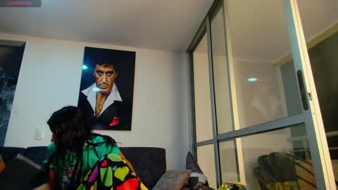 Snapshot of latin_couple77 chatting on January 18, 9:13 am Sara y Andy online show from January 18, 9:13 am