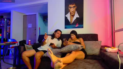 Snapshot of latin_couple77 chatting on February 5, 6:35 am Sara y Andy online show from February 5, 6:35 am