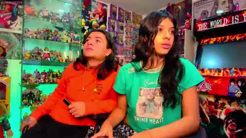 Snapshot of latin_couple77 chatting on February 18, 5:20 am Sara y Andy online show from February 18, 5:20 am