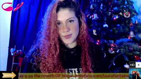 Snapshot of laura_fountain_ chatting on January 8, 12:49 am weedcam Curly Laura OF online show from January 8, 12:49 am