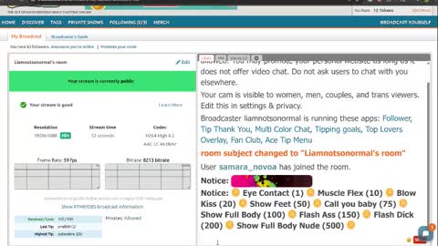 Snapshot of liamnotsonormal chatting on December 17, 5:57 am LiamNotSoNormal online show from December 17, 5:57 am