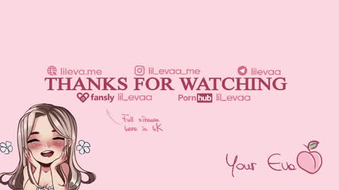 Snapshot of lil_eva chatting on February 9, 6:58 pm All my link in bio sign up to support me online show from February 9, 6:58 pm