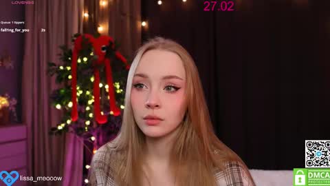 Snapshot of lissa_meooow chatting on February 27, 3:36 am your Liza again. Next stream Dec. 1 at 2 or 3 GMT online show from February 27, 3:36 am