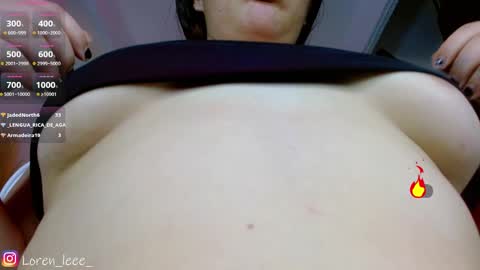 Snapshot of loren_leee chatting on March 10, 12:07 am Loren online show from March 10, 12:07 am